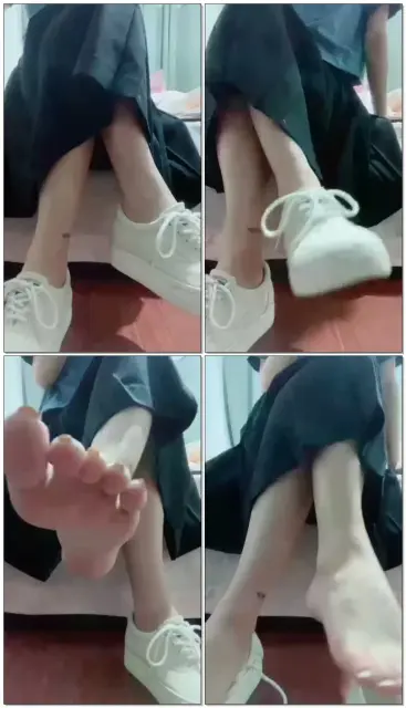 【绘子】帆布鞋裸足第一视角