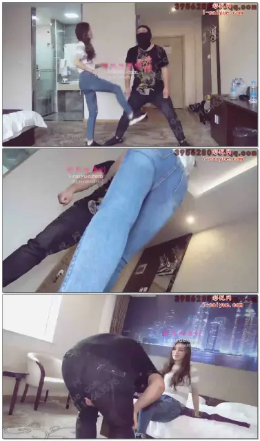 【晓时代原创】牛仔裤气质妹纸运动鞋暴击黑衣人！