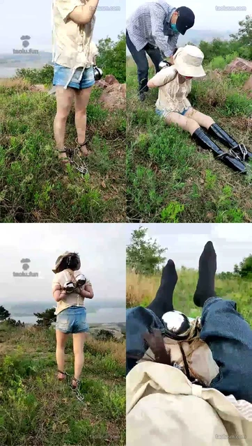 【束之高阁】户外束缚女奴
