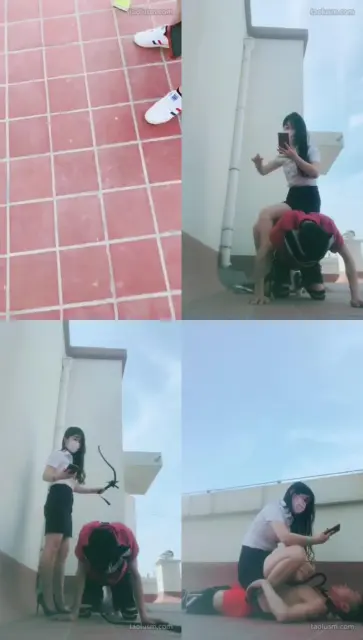 【聊城魅影】天台上遥它一顿