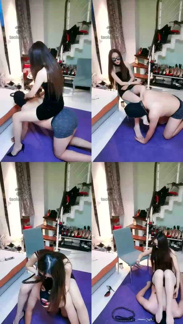 【叶子】收拾狗东西，足深喉钻裆耳光抽腚吐奶足浴