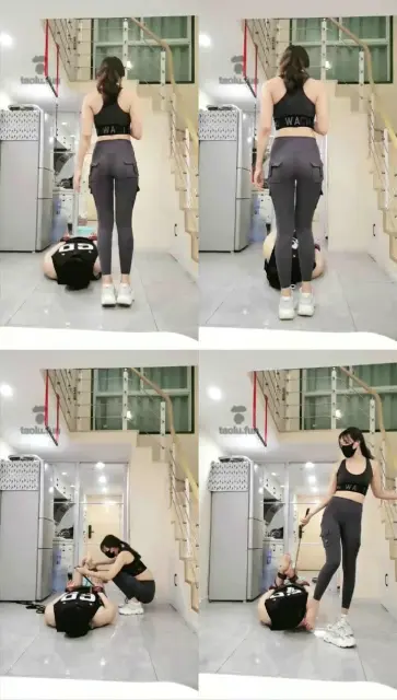 【御姐音岚】驷马缚私奴，棉袜塞嘴，蒙眼舔臭脚