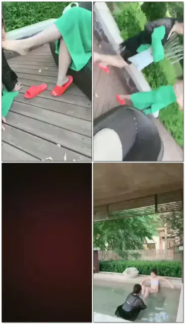 【歌迪丝】温泉放松一下，泡澡温泉，虐老母狗