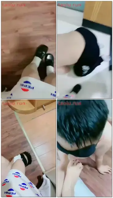 【绘子】绘子学姐玩弄小艽学弟火锅店舔鞋，踢裆口水圣水