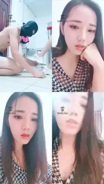 【沐玥s】吃饭，有个小东东舔鞋，舔脚钻跨