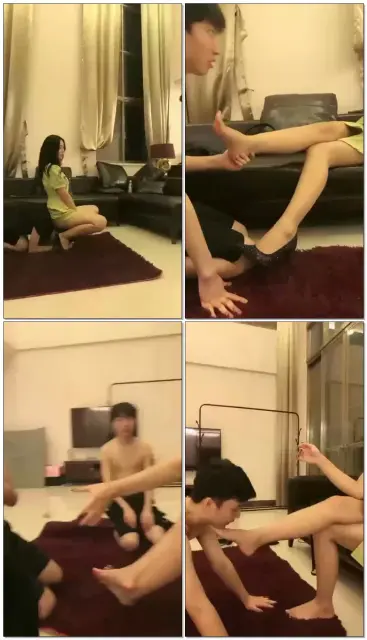 【夏芙小公主】在朋友面前调教无地自容的贱狗