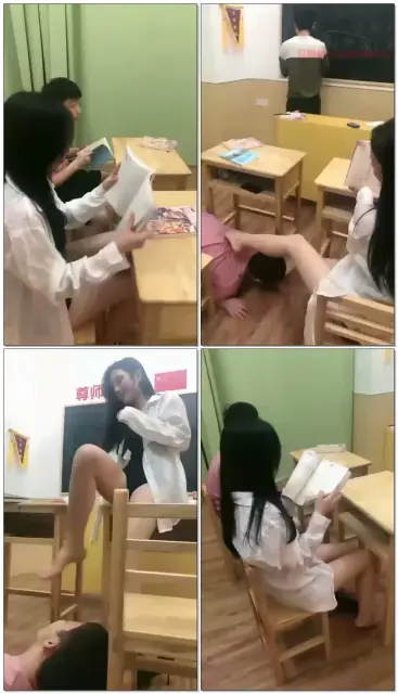 【倾倾小主】学生在老师课堂调教同桌