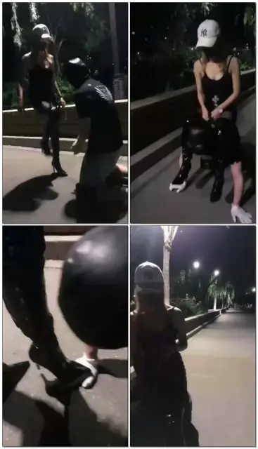 【VIVIAN婷】户外遛狗，挂肩式骑马咯【28分钟】【普清】