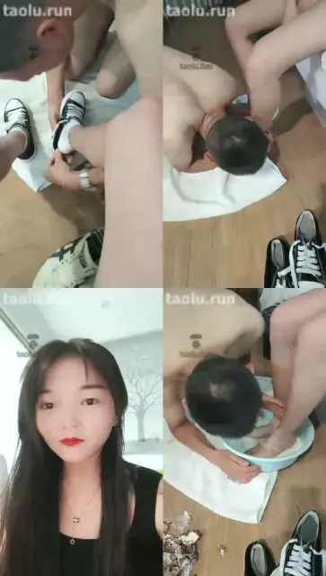 【00小主s】露脸调教，帆布鞋棉袜牛奶洗脚