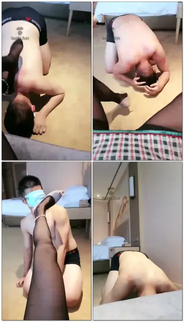 【MayS】跪舔黑丝玉足，吃口水圣水