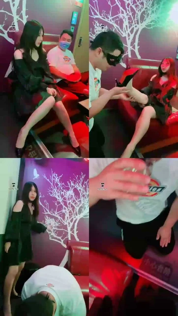 【上海芭比学生主】ktv玩经理让他平时压榨员工，逼迫喝圣物