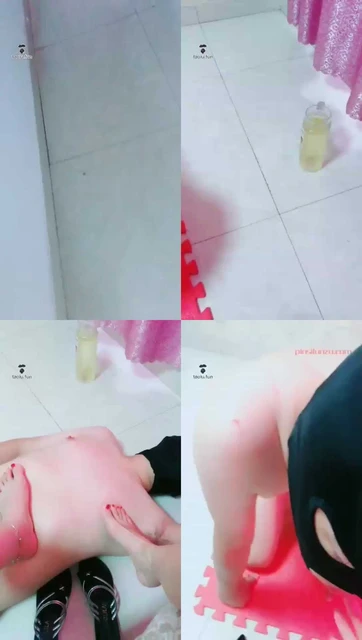 【聊城魅影S】一夜圣水赏赐给圈养奴，圣水泡丝袜堵嘴