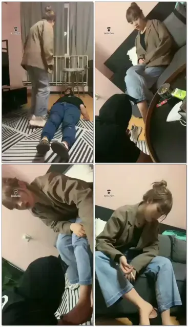 【甜心s】粗口场口水脚耳光踩脸