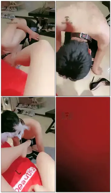 【林夕女王】肉丝高跟鞋玩弄m【续】