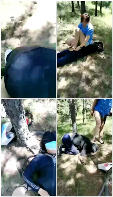 【野蛮公主】野外强制舔脏鞋底踩踏骑乘