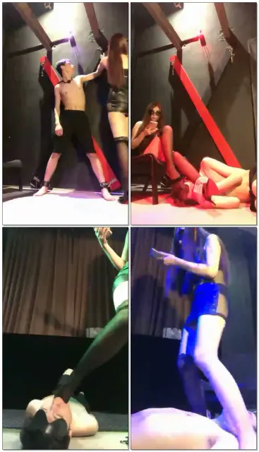 【黑甜女蒂S】十字架禁锢贱狗把他的乳头变成我的玩具