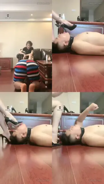 【歌迪丝】露脸贱狗，痰，鞋底，深喉