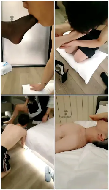 【悠悠S】双女s调狗舔脚钻胯踩踏