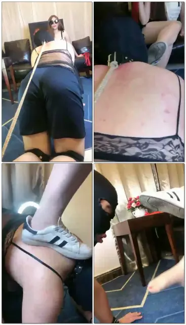 【黑甜女蒂S】强迫狗奴清理脏鞋底