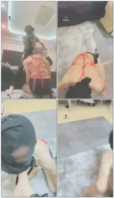 【贵阳妖妖学姐】红绳捆牛鞭重抽贱狗