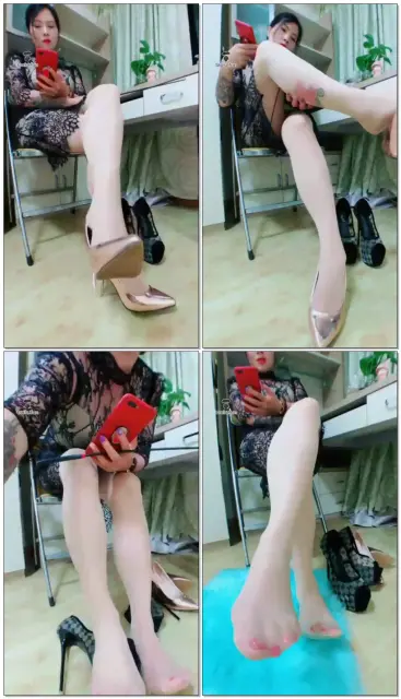 【瑾玲女王】第一视角,高跟挑鞋压榨红绿灯