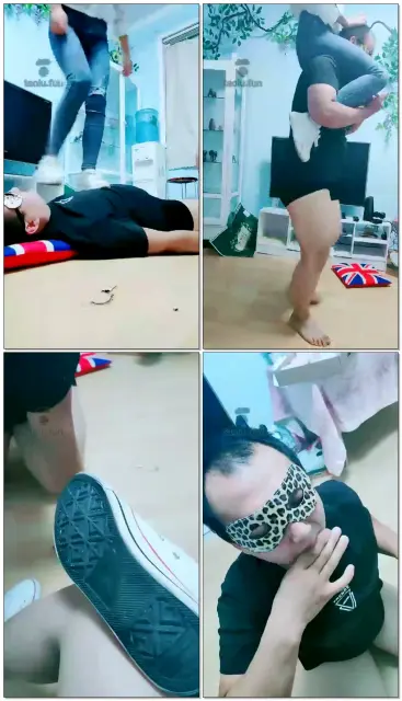 【郑州之卿S】双主踩踏骑坐贱狗