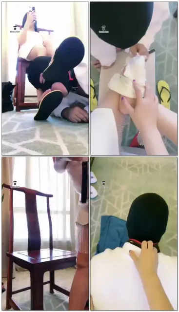 【曳摇S】诱惑调教第一部~舔脚舔腋下，脚喂食，闻内裤