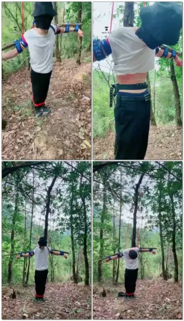 【郭照Queen】周末户外玩捆绑绳子