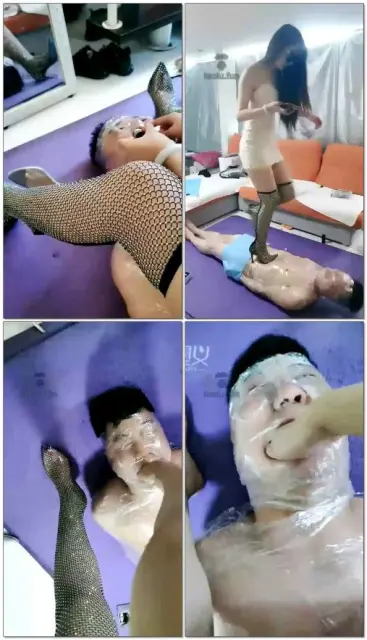 【叶子S】痰盂呕吐，高跟踩踏，深喉恋足耳光