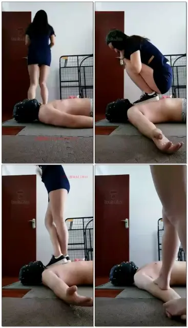 【幸运女王】帆布鞋全体重踩踏