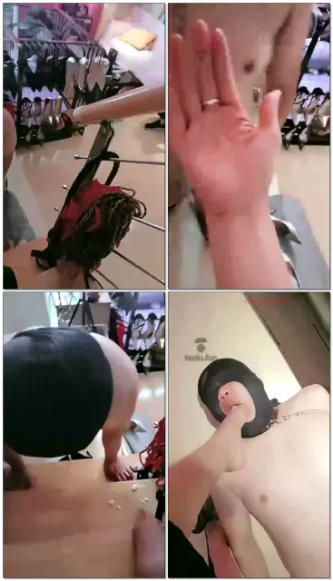 【林夕女王】楼梯调教贱狗素人在旁边观看，舔鞋底，鞋底喂食