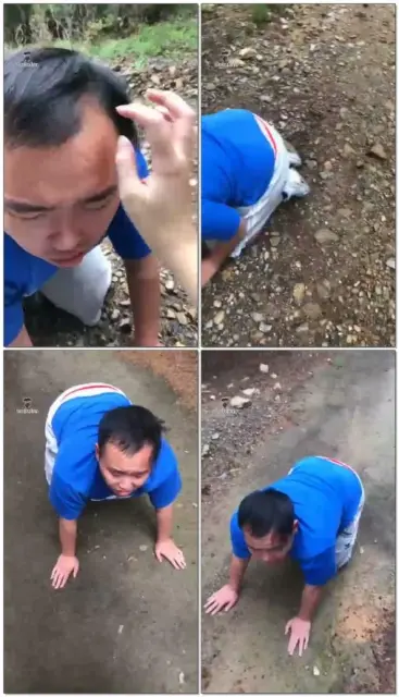 【悦主S】下完雨小树林吃鞋底泥