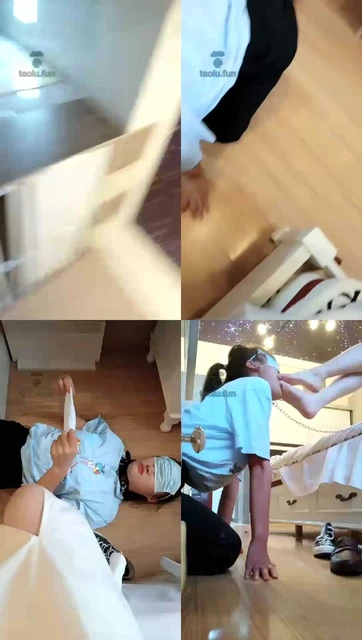 【哈宝s】女M舔鞋舔脚专场