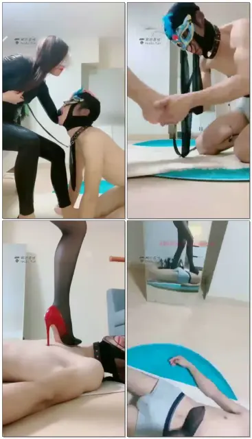 【冰姬女王】下贱狗只配舔高跟舔黑丝舔脚