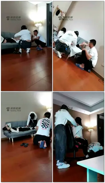 【菜小心S】按摩技师素人被小狼吓跑