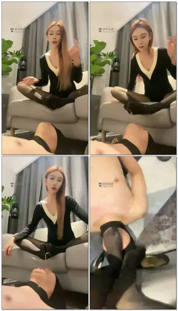 【伊茜】神痰三部曲1-黑丝喂痰，经典拉丝垂挂，挑战他说他能吃好几斤