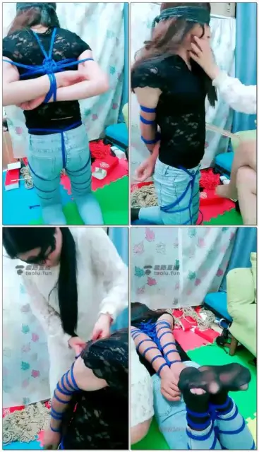 【盈盈S】女女牛仔裤捆绑