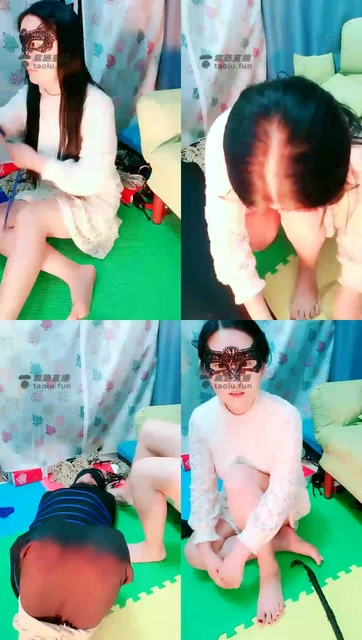 【盈盈S】紧缚袋全身捆绑+舔脚脚