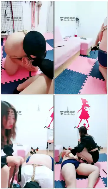 【沐月S】高靴肉丝气味羞辱捆绑狗