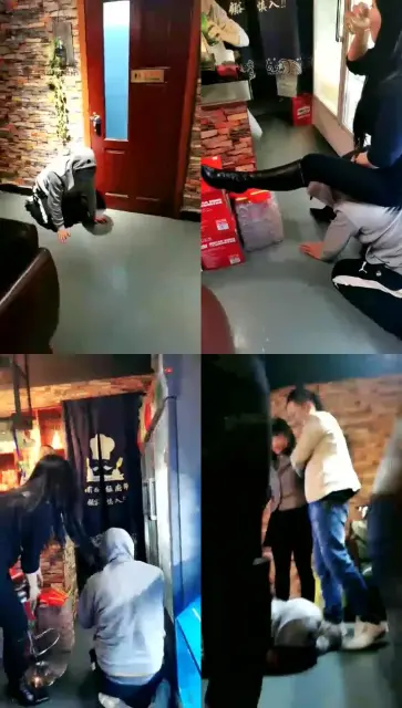 【傲旋S】饭店公调犯错的狗奴，素人老板参与刺激