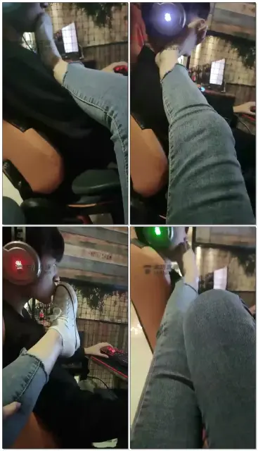 【00小主s】在网吧调教素人朋友，帆布鞋棉袜臭他