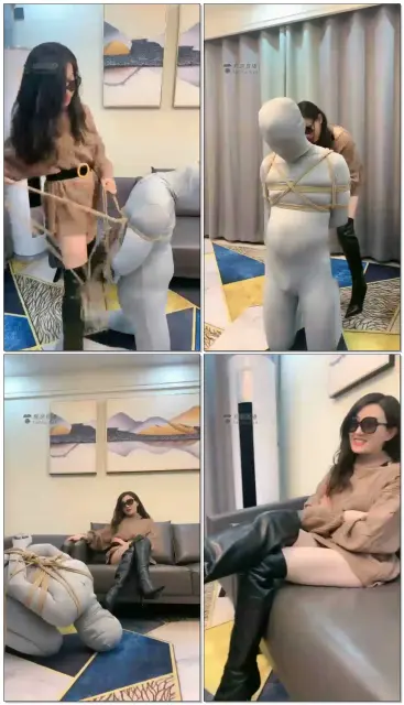 【苏老师苏曼S】苏曼女王捆绑强迫贱狗崇拜皮靴（下）