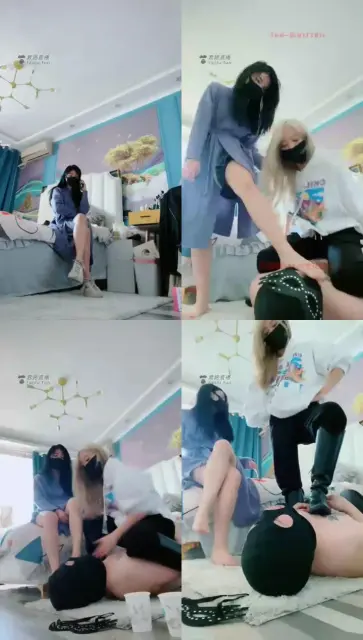 【悠悠S&猫熙S】老婆分享老公给闺蜜玩，圣水耳光踩踏场