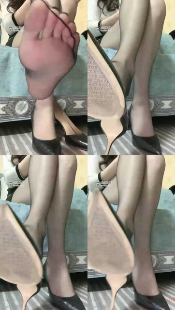 【安主s】第一视角：超薄黑丝足底，还不贴脸上来