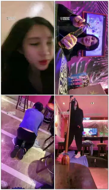 【上海芭比S】KTV玩学弟，全体重踩踏，圣水，骑马训打