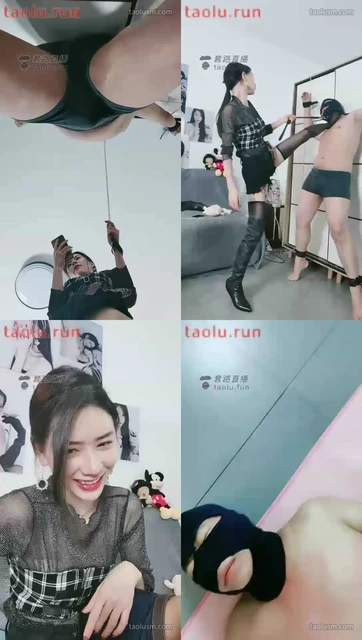 【芷晴】黑丝长靴暴力高位踢打，耳光，踩脖子
