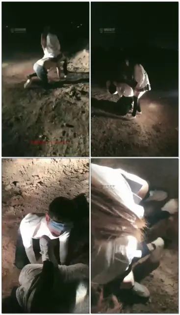 【可可S】户外教训两条贱狗，帆布鞋各种踹，全体重跳踩，强制钻胯