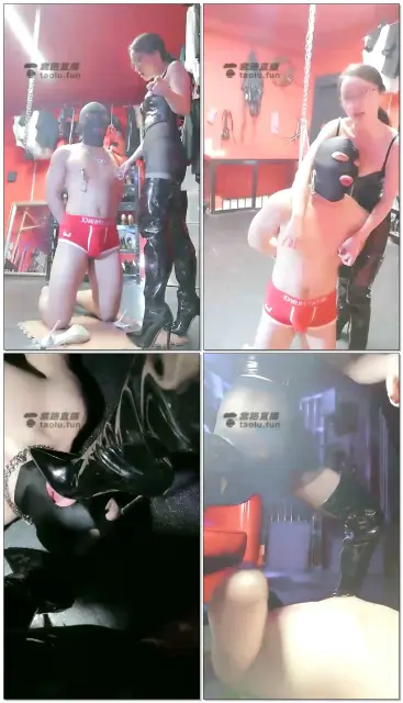 【SMqueenwuhan】调教室遛狗骑马长靴虐