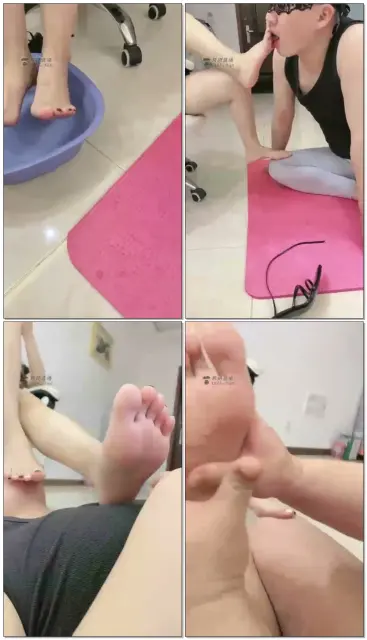 【冷柔S】嘴巴洗脚舔脚，温柔对待