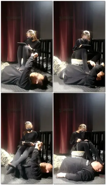 【豆儿大人】脚踩姐姐的狗子写作业